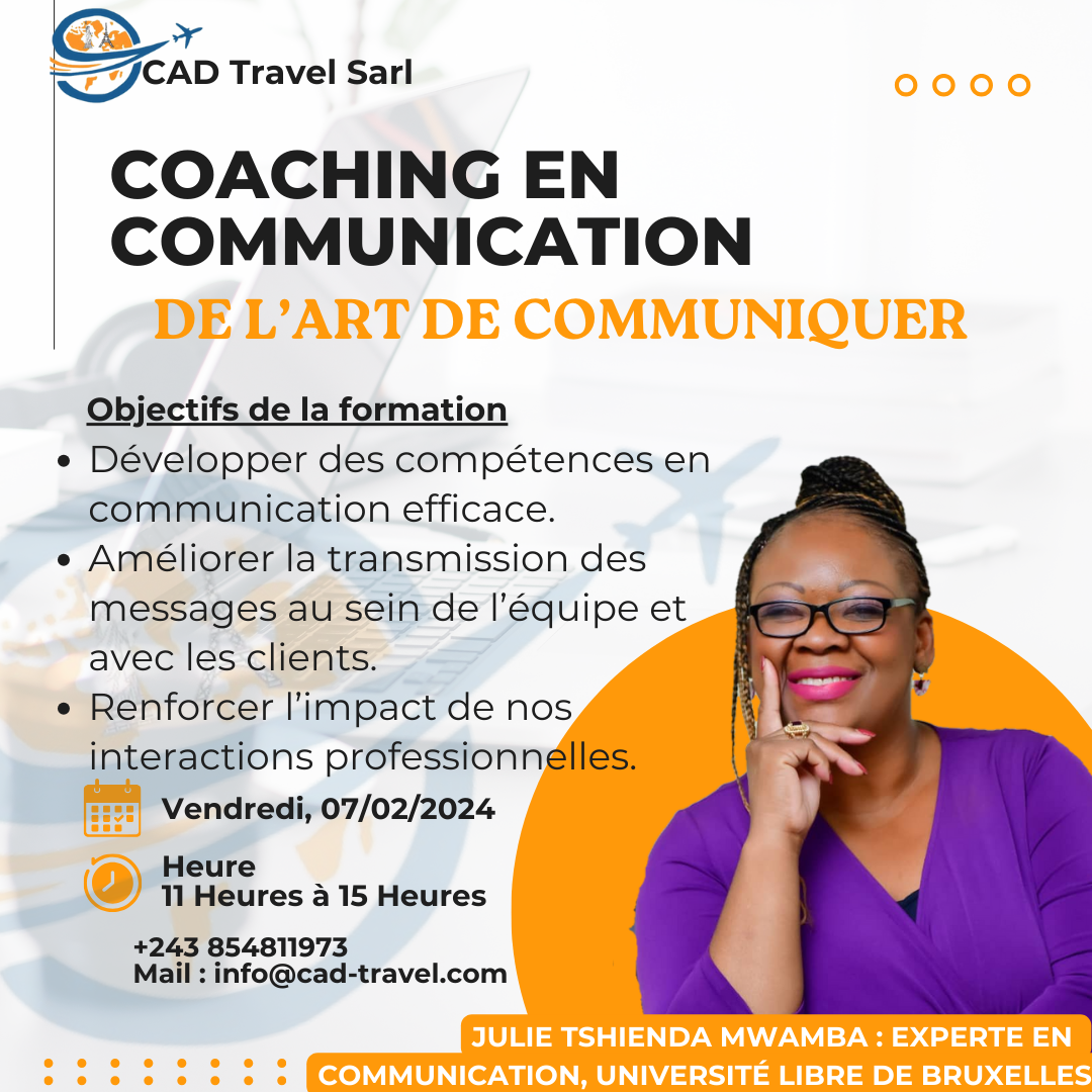 Image de Activité du 05 Février 2025: 📢 Formation interne : L’Art de Communiquer avec Julie Tshienda Mwamba